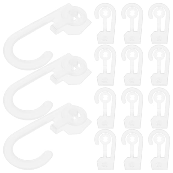NICEXMAS 100Pcs Transparent Plastic Sock Display Hooks for Home and Travel Use