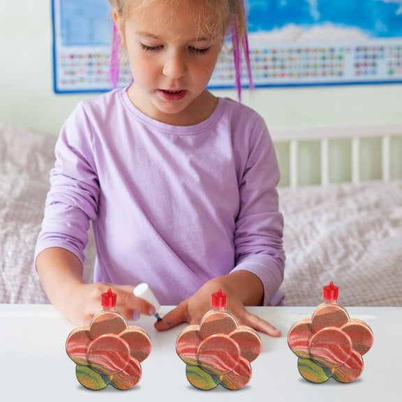 NICEXMAS 10Pcs Clear Plastic Sand Art Bottles with User Friendly Caps Ideal for Group Craft Projects