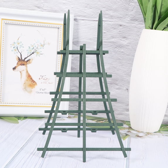 NICEXMAS 10PCS Green Plastic Garden Vines Trellis Flower Vine Support Stand for Outdoor Plant Climbing