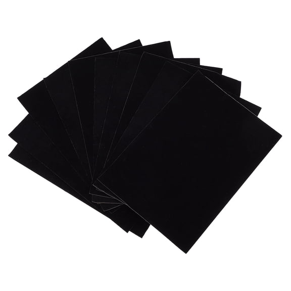 NICEXMAS Felt Drawer Liner Sheets Self-Adhesive Flocking Cloth Black 10Pcs