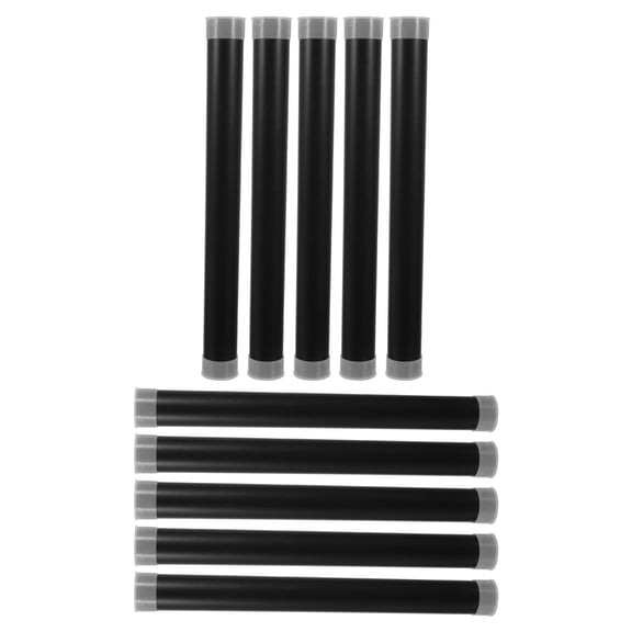 NICEXMAS 10Pcs Black Plastic Mailing Tubes for Poster Storage and Document Mailing Case