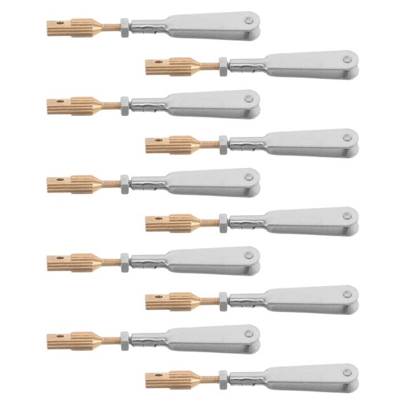 NICEXMAS 10Pcs Durable Metal Rc Airplane Control Rod Coupler for Fixed Wing and Helicopter Use