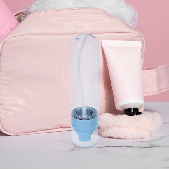 NICEXMAS 10Pcs Plastic Mist Spray Bottle Sky Blue Travel Facial Mister with Ultra Fine Mist Technology