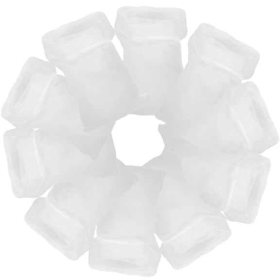 NICEXMAS 10Pcs Pool Filter Socks White Mesh Covers for Inground Pool Skimmer Basket Protection