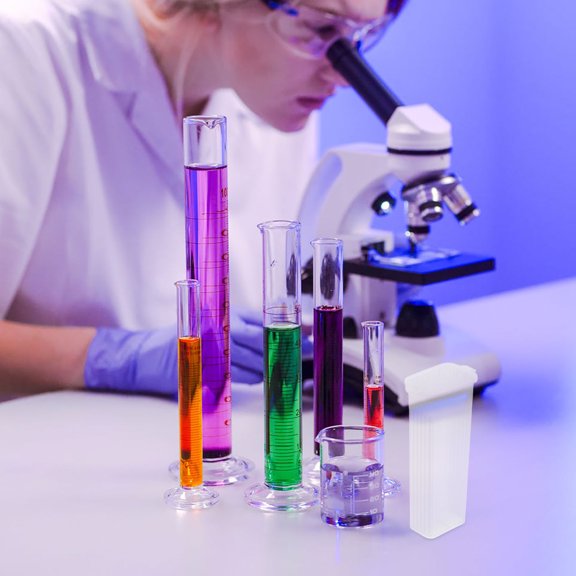 NICEXMAS 10Pcs Clear Pathology Slide Holder for Easy Storage and Staining in Labs