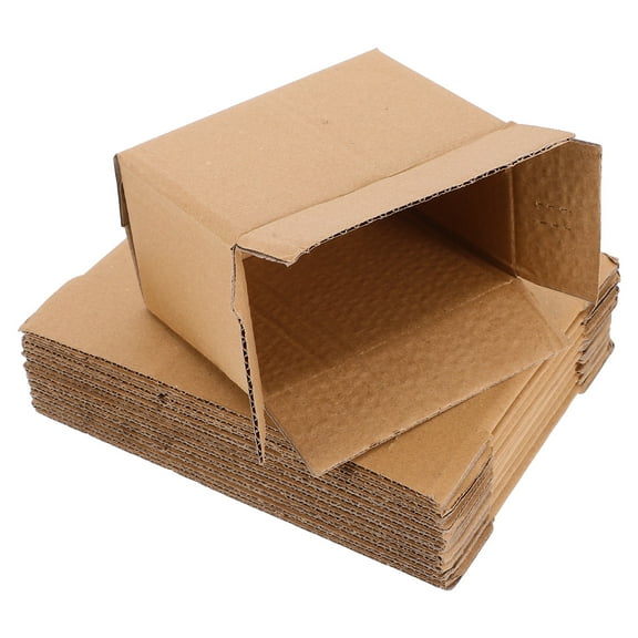 NICEXMAS 10Pcs Small Shipping Boxes Durable Corrugated Cardboard Mailer Boxes for Home Moving Packaging