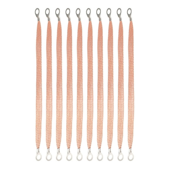 NICEXMAS 10Pcs Copper Ground Strap Automotive Supplies Universal Battery to Chassis Cable