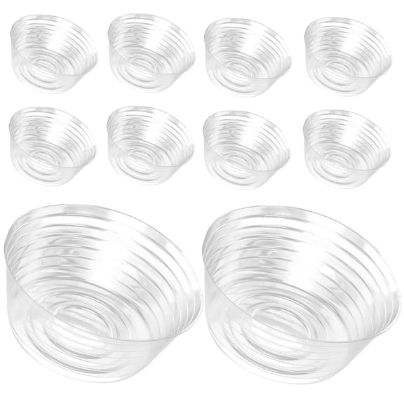 NICEXMAS 10Pcs Clear Pot Trays for Plants Stable Plastic Planter Bases Indoor Use