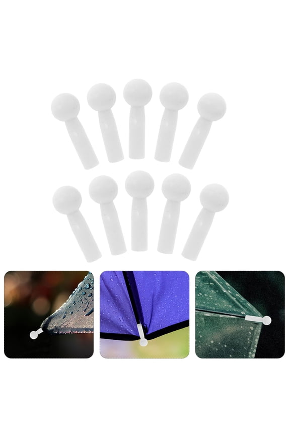 10pcs Umbrella Rib Repair Kit Plastic Replacement Parts for Windproof and Sunny Day Umbrella Fixing