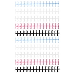 NICEXMAS Nicexmas Multi Color Plastic Binding Spirals for Office Use, Segmented Loose-Leaf, DIY Book Binders