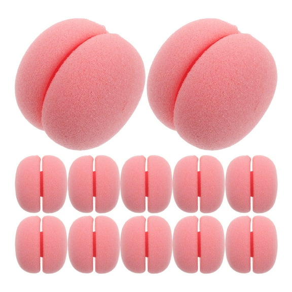 NICEXMAS Nicexmas Mushroom Shaped Sponge Curlers for Lazy Hair Styling 12Pcs