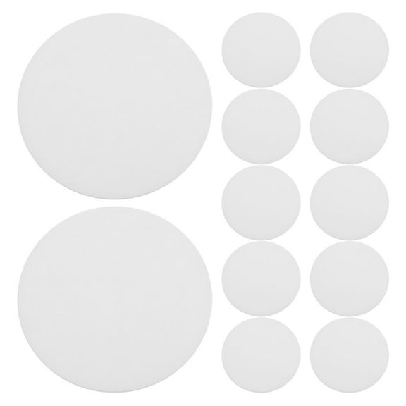 NICEXMAS 12Pcs White Acrylic Lampshade Diffuser Sheets Easy Install Light Cover for Home Office