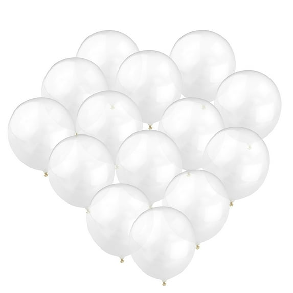NICEXMAS Clear Latex Balloons Decoration 12Pcs