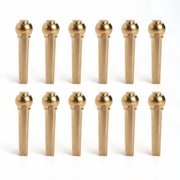 NICEXMAS Golden Brass Guitar Tuning Pegs Cone Acoustic 12 Pieces