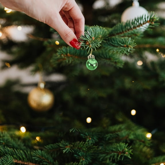 NICEXMAS Beard Baubles For Men Rose Red 12Set Christmas