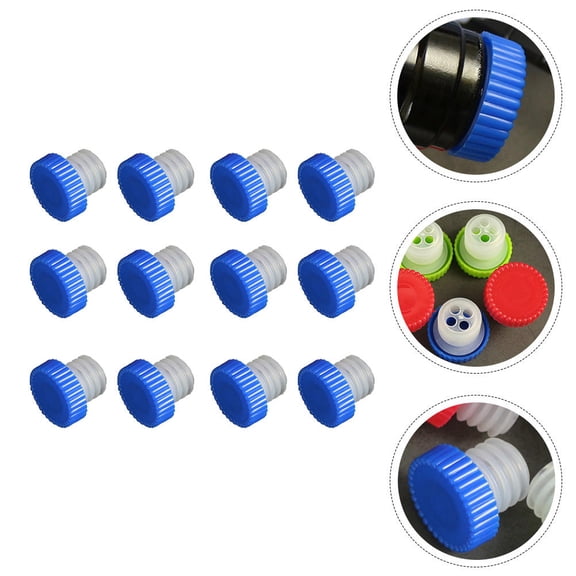 NICEXMAS Bottle Tops for Cans Stopper Red 12Pcs Silicone Preservation