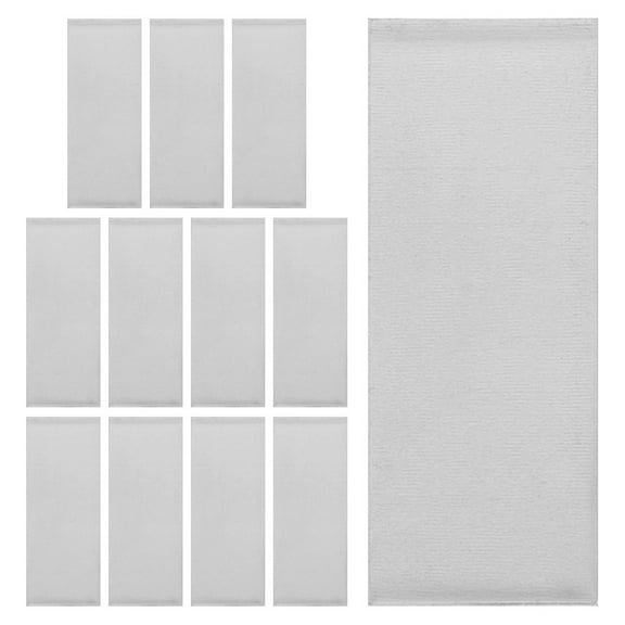 NICEXMAS 12Pcs Zinc Anode for Saltwater Pools Silver Sheet Suitable for Galvanizing and Electroplating 1.97X0.79X0.04in