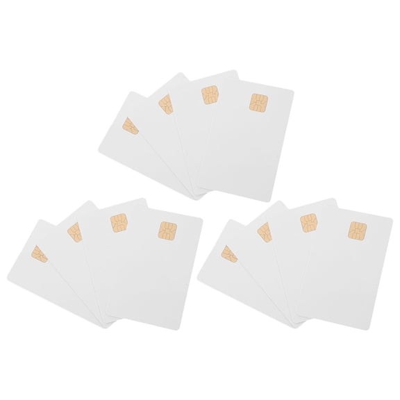 NICEXMAS 12Pcs White Blank Ic Cards with Chip Compatible with Access Control and Parking Systems