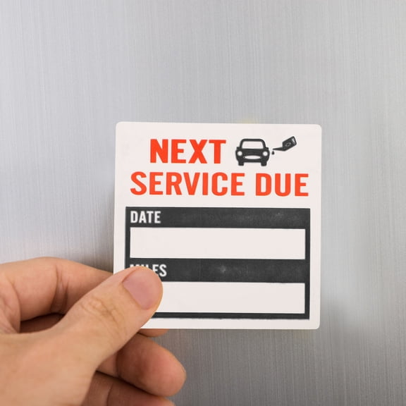 NICEXMAS 150-Pack Car Maintenance Reminder Stickers, Removable Adhesive Service Due Decals for Vehicle Care