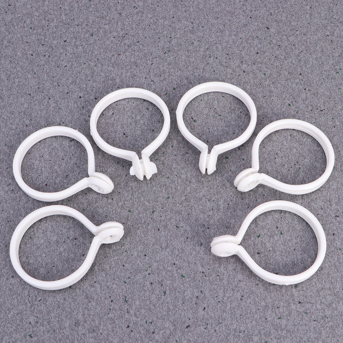 Wire Sliding Rings NICEXMAS Smooth Sliding Curtain Rings White ABS 150PCS Home Decoration ...
