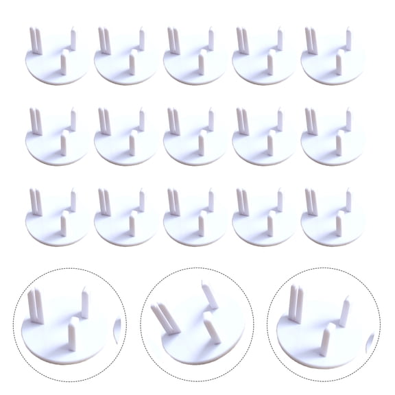 NICEXMAS Child Safety Socket Protector White 15Pcs