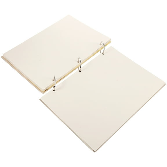 NICEXMAS 16k Smooth Drawing Sturdy Loose Leaf 26X19CM Beige Linen Student Child