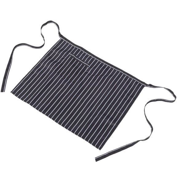 NICEXMAS Adjustable Black Waiter Apron with Pockets, Perfect for Restaurant, Home Kitchen, Bar, and Catering Use