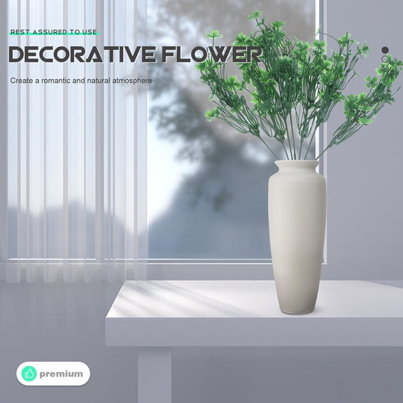 NICEXMAS 1Pc Plastic Clover Decor for Home and Wedding Floral Arrangements Green