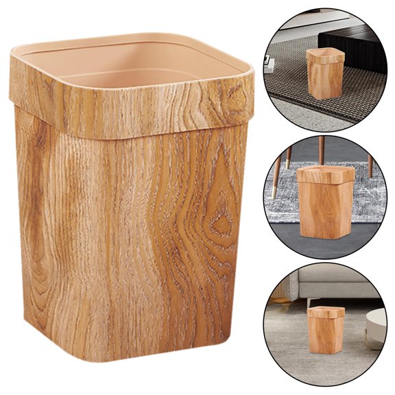 NICEXMAS 1Pack Plastic Waste Basket Chocolate for Organized