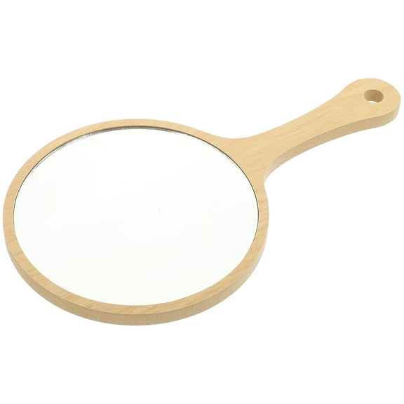 NICEXMAS 1Pack Portable Face Mirror Handheld for Travel and Outdoor with Light Brown Glass