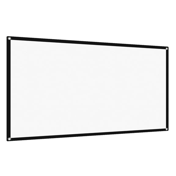 NICEXMAS Small Portable Projector Screen White Projection Screen 1Pcs