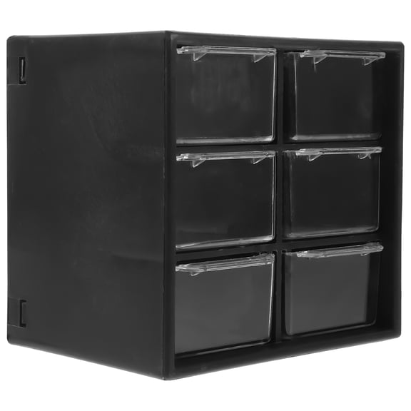 NICEXMAS Stationery Organizer Desk Organizer Plastic Black Women Dressing Room 1Pack