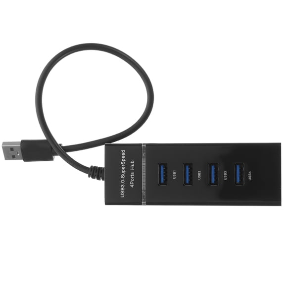 NICEXMAS 1Pack USB Hub 3.0 for Additional USB Ports and Backward Compatibility in Black