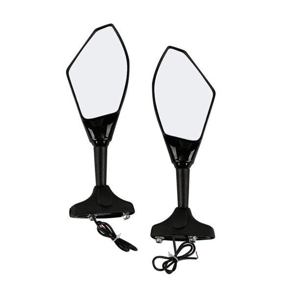 NICEXMAS Reversible Motorcycle Mirror Pair with Night Visibility for Enhanced Safety and Clear Rear View