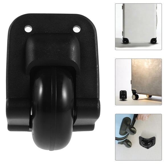 NICEXMAS 1Pair Black Suitcase Repair Wheels Set with Directional Lock and Quick Release Mounting