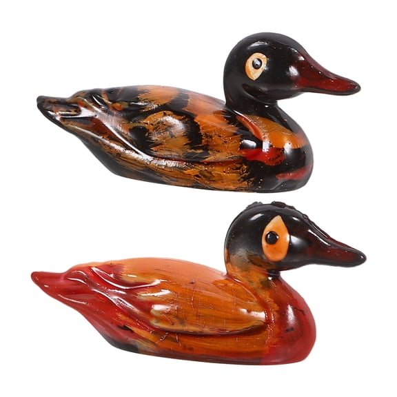 NICEXMAS 1Pair Mandarin Resin Sculpture Romantic Home Decoration Accent
