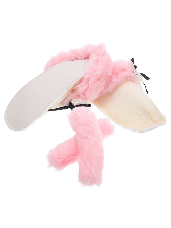 Pink Plush Inner Soles for Clogs, Warm Furry Inserts, Winter Comfort