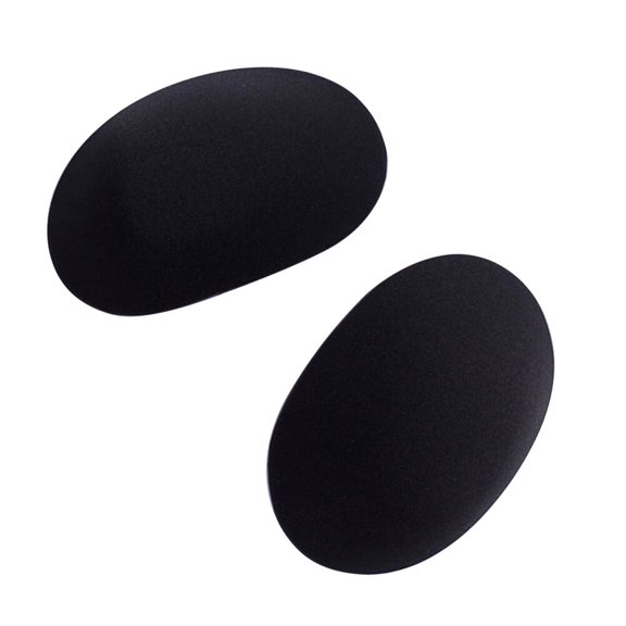NICEXMAS 1Pair Reusable Black Adhesive Shoulder Pads for Shoulder Push Up and Rounded Contour Enhancement