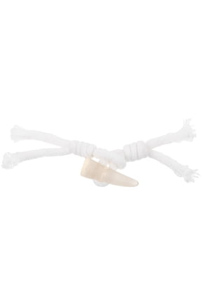 1Pair White Rope Toggle Buttons Decorative Coat Buttons Stylish Closure for Jackets and Sweaters