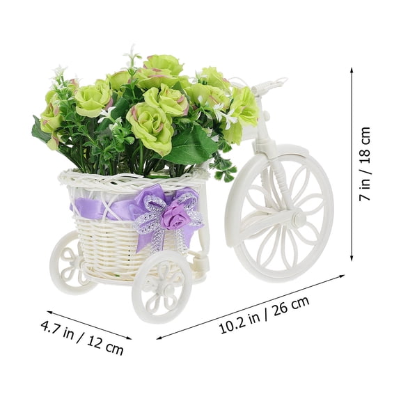 NICEXMAS Bike Plant Stand Flower Holder for Desktop, Bedroom, Office Decor - 1Pc Stylish Indoor Garden Display