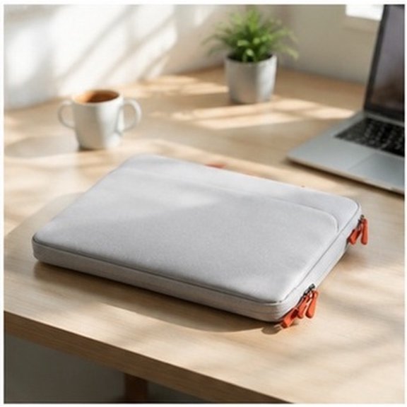 NICEXMAS 1 Piece Light Gray Laptop Tote Organizer, Travel Storage Carry Bag for Notebook, Accessories, Office Use