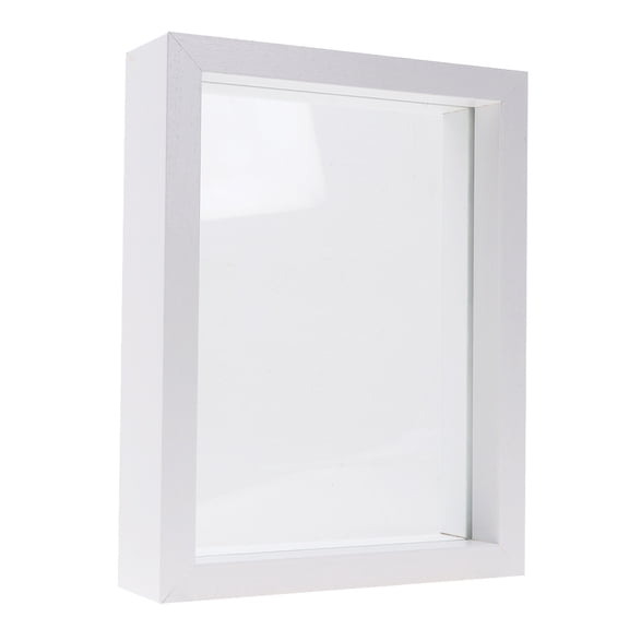 NICEXMAS 1Pc Transparent Glass Specimen Frame Double Sided Photo Display for Decorative Use