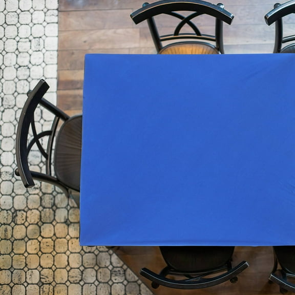 NICEXMAS 1Pcs Blue Polyester Square Tablecloth for Outdoor Garden 33.5x33.5in