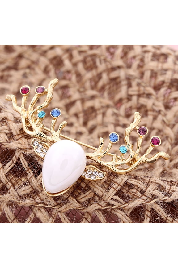 Brooch Jewelry Pin Multi Alloy 1Pack Decorative Deer Head Shape Summer Wedding Party Prom