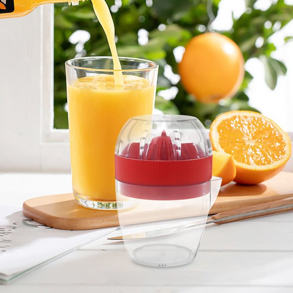 NICEXMAS Hand Held Juicer Squeezer Citrus Squeezer With Lid Plastic 1Set 4.3x2.8x2.8in