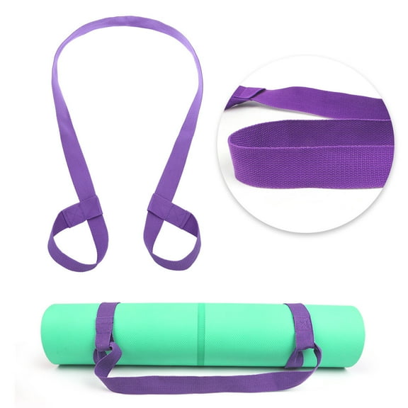 NICEXMAS 1Pcs Lavender Cotton Yoga Mat Strap for Carrying Securely 59x1.5In