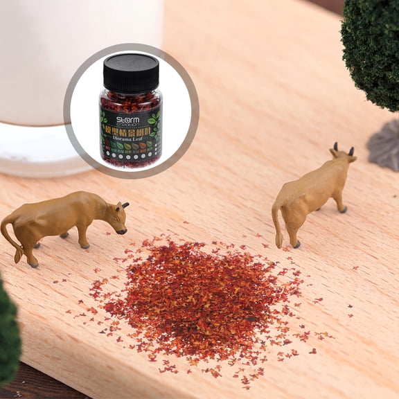 NICEXMAS Red Resin Artificial Leaves for Bonsai Trees and Garden Landscape Decoration, and Realistic