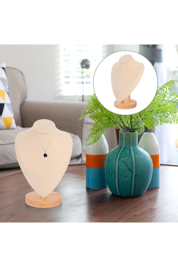 1Pcs Jewelry Hanger Necklace Display Stand Elegant Design Bamboo for Jewelry Holder Home Use