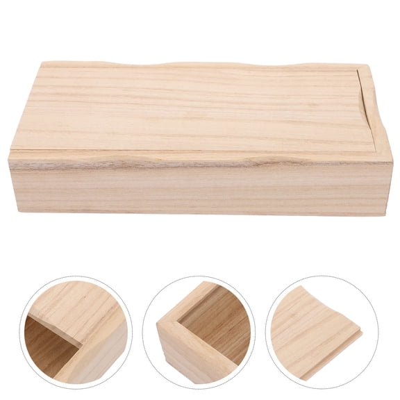 NICEXMAS Rustic Wedding Card Box Wooden present Box Wood 1Set