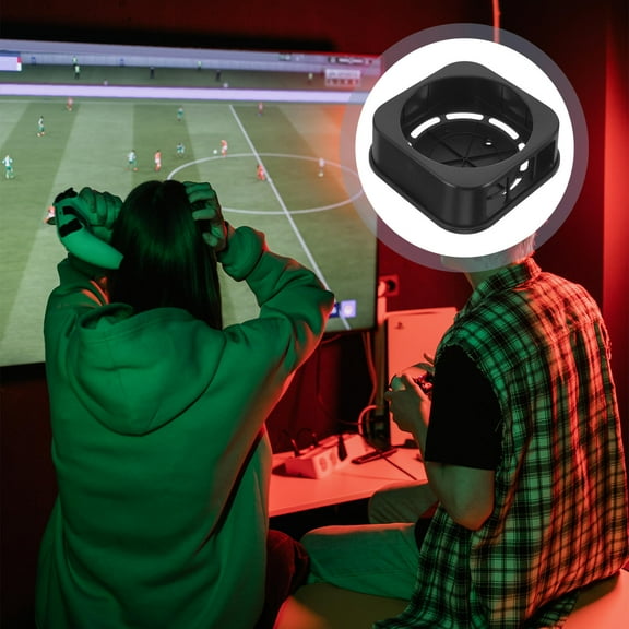 NICEXMAS 1Set Black Wall Storage Brackets For Space-Saving 4.3x4.3x1.6in